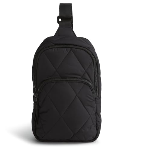 Vera Bradley Women's Featherweight Lorman Sling Backpack Bag, Moonless Night, One Size