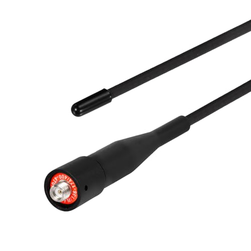 Eightwood Two Way Radio Antenna 6in, VHF/UHF Dual Band SMA Female Flexible Handheld Ham Radio Antenna 2-Pack for Baofeng Walkie Talkie UV-5R UV-82 Yaesu FT-65