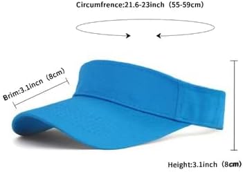 Women's Sun Protection Visor Hat | Cotton Sports Cap for Outdoor Activities