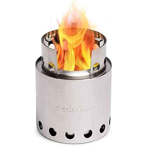 Solo Stove Lite - Portable Camping Hiking and Survival Stove | Powerful Efficient Wood Burning and Low Smoke | Gassification Rocket Stove for Quick Boil | Compact 4.2 Inches and Lightweight 9 Ounces