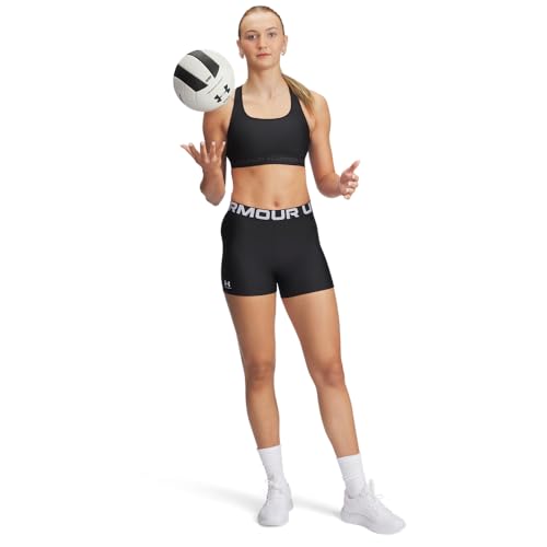 Under Armour Women's Crossback Mid Impact Sports Bra XX-Large Black Jet Gray