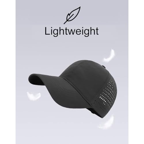 Gelante Men Women Waterproof Quick Dry Baseball Cap Run Hats Mesh Lightweight for Outdoor Sports