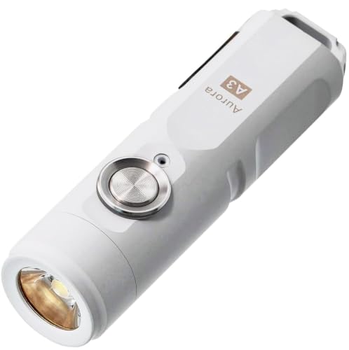 Mini Keychain Flashlight G4-Mao White - Super Bright 650 Lumens, USB-C Rechargeable, Water-Resistant, Compact EDC Light