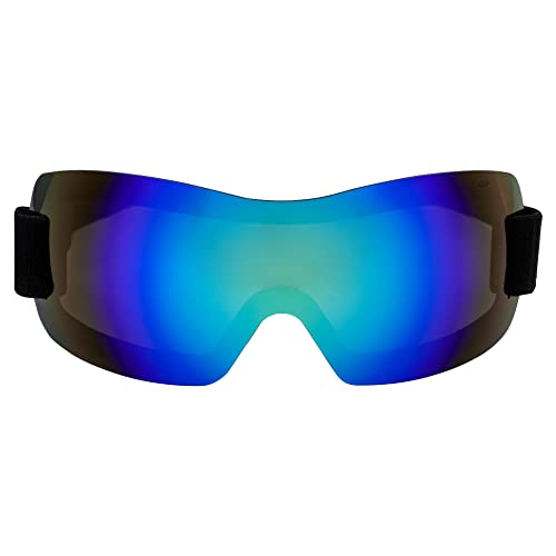 Sport Goggle with Blue Mirror Lens for Snowboarding Motorcycle and Skydiving