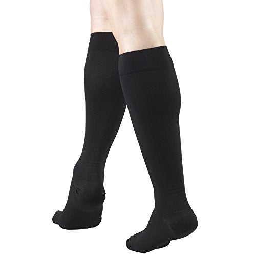 Compression Stockings Men Women 15-20 mmHg Support Hosiery Black 2X-Large