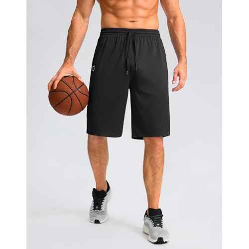 G Gradual Men's Athletic Shorts with Pockets 11" Long Basketball Shorts Lightweight Quick Dry Gym Workout Shorts for Men