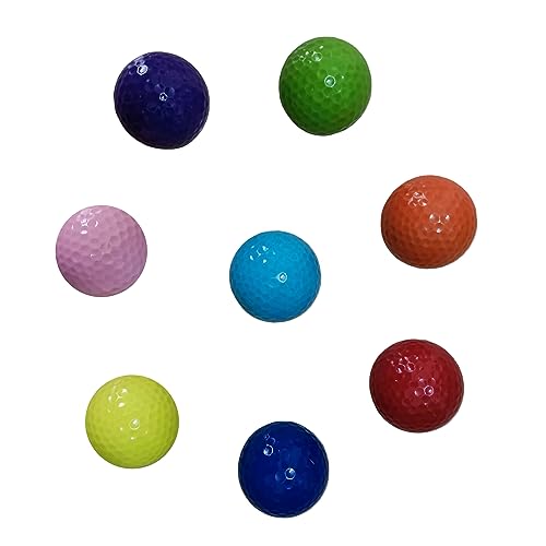 Colored Golf Balls 8-Pack Practice Mini Balls for Golf Training & Fun