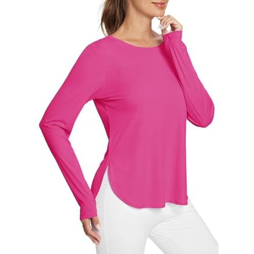 BALEAF Women's Sun Shirts UPF 50+ Long Sleeve Hiking Tops Lightweight Quick Dry UV Protection Outdoor Clothing