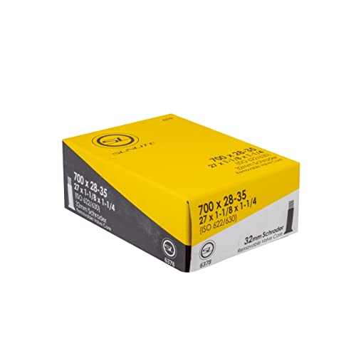 Sunlite Bicycle Inner Tube 700x28-35mm Schrader Valve Black - Multiple Sizes