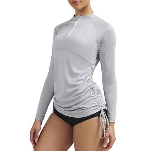 Ewedoos Rash Guard for Women UPF 50+ Sun Protection Clothing Swim Shirts for Woman SPF Shirts Long Sleeve UV Sun Shirts