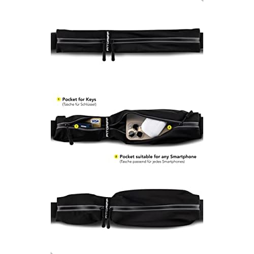 Fitgriff¢ç Running Belt for Men & Women - Secure Jogging Pouch for Phone, Keys & Essentials - For All Cell Phones