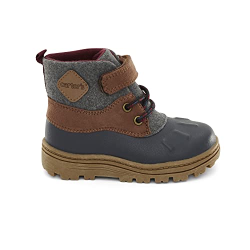 Carter's Unisex Toddler Boots - Navy, Easy Hook-and-Loop Closure