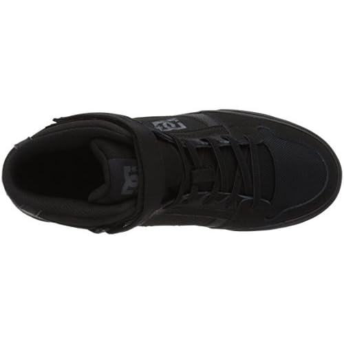 DC Shoes Unisex-Child Pure High Top Ev Skate Shoes with Ankle Strap and Elastic Laces