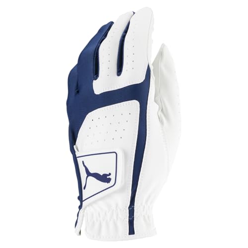 Puma Flexlite Men's Golf Glove Left Hand Bright White Monaco Medium