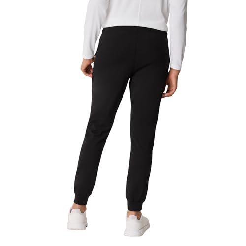 Women’s Black Cotton Joggers Large - Casual Lounge & Workout Pants