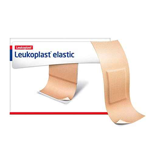 Leukoplast Elastic Fabric Adhesive Latex Free Bandages Strip 0.75" x 3" (100 in Box)