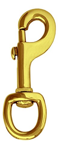 Weaver Leather #225 1 1/4 Inch Round Solid Brass Swivel Snap