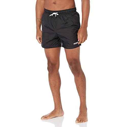 HUGO Mens Reversed Logo Swim Trunks