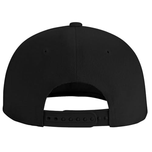 Skeleton Hand Snapback Hat for Men Women, Embroidered Adjustable Cotton Skull Finger Flat Bill Baseball Cap