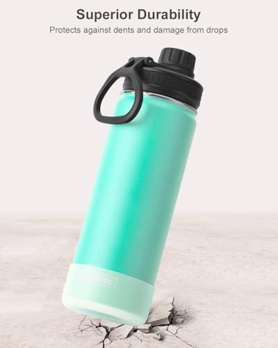Insulated Stainless Steel Water Bottle 22oz with Leakproof Spout - Teal