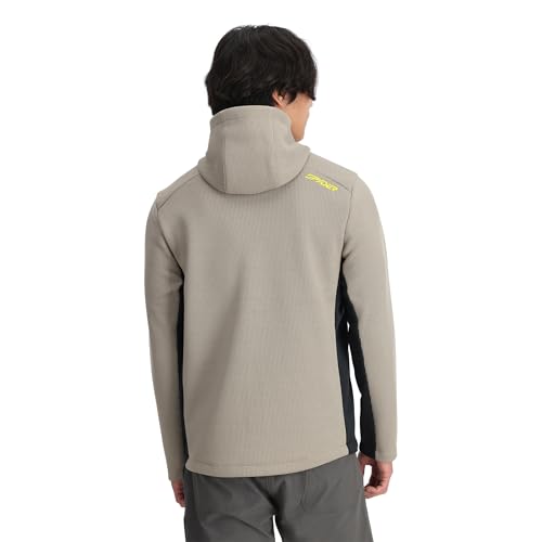 Spyder mens Bandit Hooded Zip Ski Mid Layer Sweater Jacket