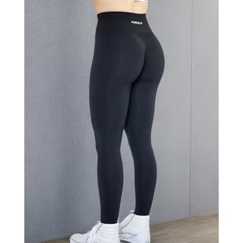 AUROLA Workout Leggings for Women Seamless Scrunch Tights Tummy Control Gym Fitness Girl Sport Active Yoga Pants