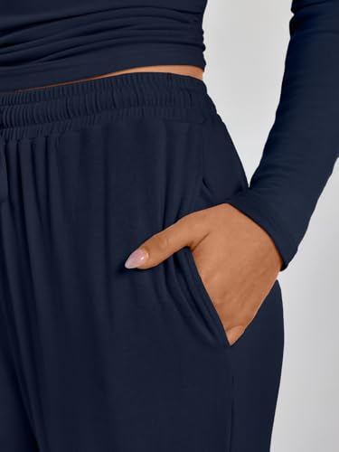 Women’s Lounge Sets 2026 Fall Fashion Sweat Suit X-Small Navy
