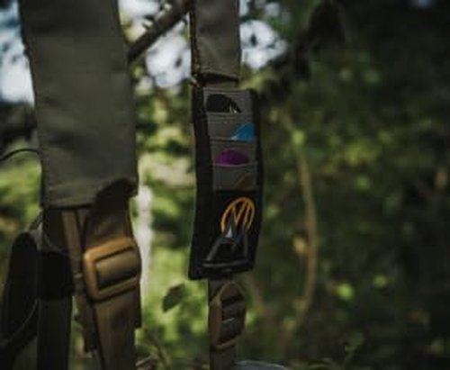 VIAM Outdoors, Bighorn Reed Stash, Turkey and Elk Mouth Call Organizer and Holder, Holds 5 Mouth Reeds, Breathable, attaches to Backpacks, binoharness, Bugle Tubes, and 1 1/2 in Nylon Webbing