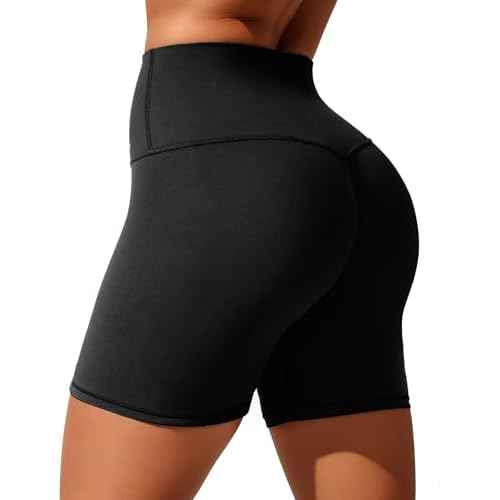 Womens 8"/ 5"/ 3" Biker Shorts Yoga Workout High Waist Gym Cycling Running Spandex Volleyball Shorts with Pocket