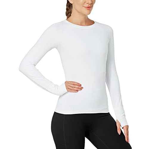 MathCat Workout Shirts for Women Long Sleeve, Workout Tops for Women, Quick Dry Gym Athletic Tops£¬Seamless Yoga Shirts