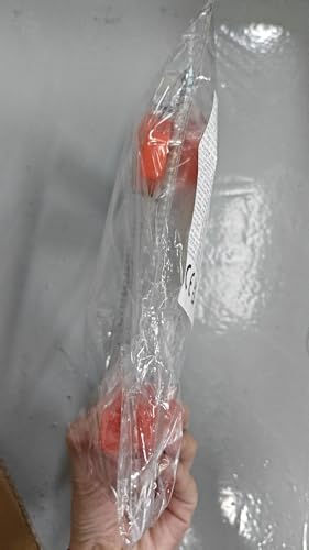 4Pcs Screw in Tent Stakes Heavy Duty, 8" Ground Stakes Ground Anchors Screw in, Metal Screw Tent Stakes Heavy Duty Tent Pegs, Ground Threaded Tent Spikes for Outdoor Camping (Orange)