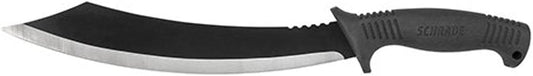 Schrade Delta Class Decimate Parang Full Tang Machete with Stainless Steel Blades and TPR Handles for Outdoor Survival, Camping and Bushcraft
