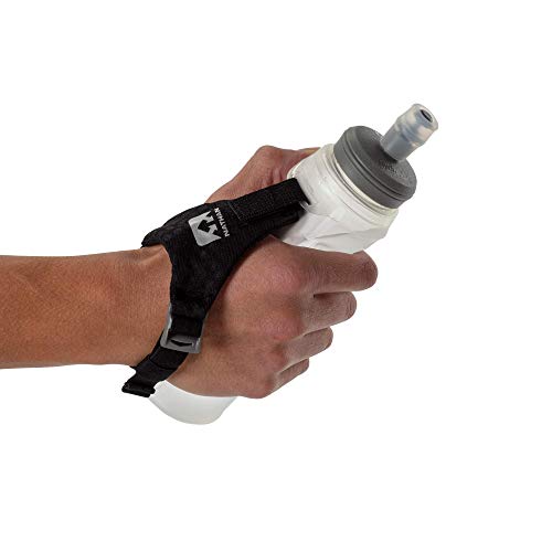Nathan ExoDraw & ExoShot 2.0 Handheld Water Bottle - Reflective Silver, 18 Oz