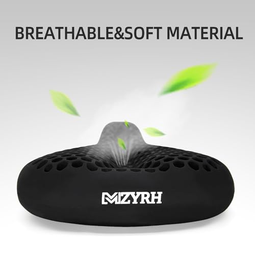 MZYRH Bike Seat Cushion,Gel Padded Bike Seat Cover for Men & Women,Soft Bike Saddle Cover Compatible with Mountain Road Cycling Bike, Outdoor & Indoor