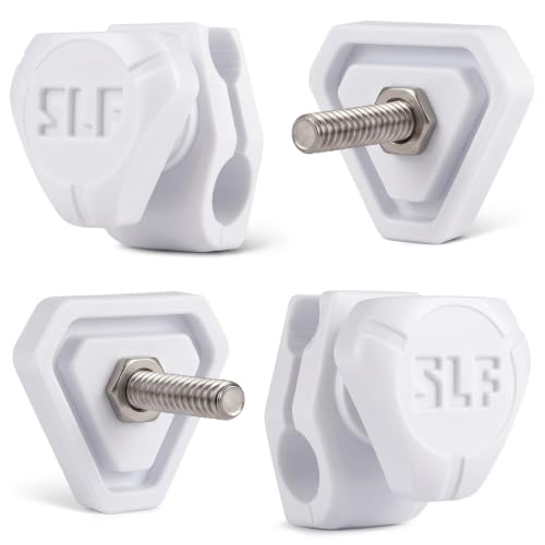 Football Visor Clips - Universal Fit for Quick & Secure Helmet Installation - White