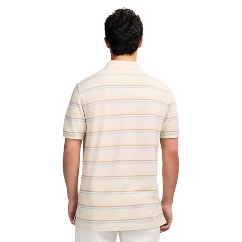 Izod Mens Advantage Performance Short Sleeve Stripe Polo Shirt
