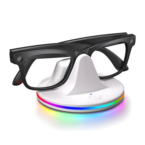 Smart Glasses Charging Dock RGB Stand for Ray-Ban Meta & Oakley HSTN