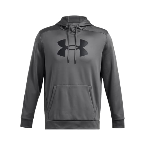 Under Armour Men's Armour Fleece Big Logo Hoodie - Castlerock / Black / Large