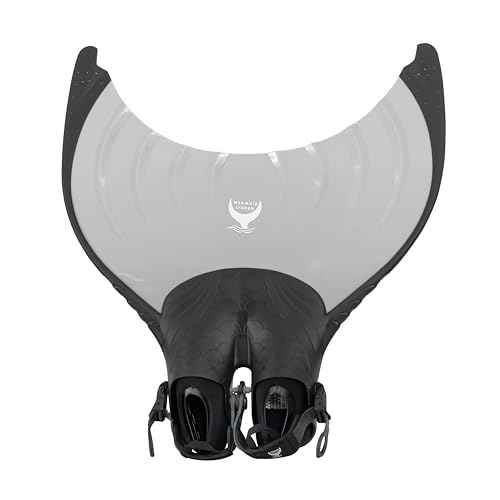 Mermaid Linden Adult Monofin - BLK/SIL