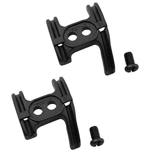 LQ Industrial Bike Cable Guide 2PCS Black Anti Friction Road Bikes Frame Housing Bike Bottom Bracket with Screws Cable Guide Line Tube Housing Bicycle Accessories YF007-3 Bike Cable Holder