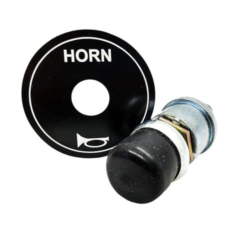 12V Floor-Mounted Horn Switch Button for Golf Cart - Waterproof, Heavy-Duty