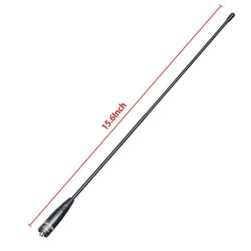 15.6-Inch VHF/UHF Radio Antenna for BaoFeng Walkie Talkies - SMA-Female, 1 Pack