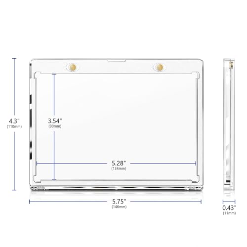 Vertical Booklet Card Holder with UV Protection & Magnetic Closure for Collectible Trading Cards
