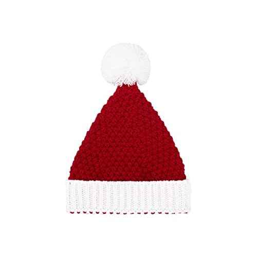 Century Star Christmas Hats for Women Santa Hat Adult Unisex Classic Knitted Warm Beanie for New Year Holiday Party Hats
