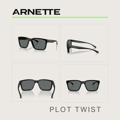 ARNETTE Plot Twist AN4346 Square Sunglasses for Men +BUNDLE with ACCESSORY EYEWEAR KIT