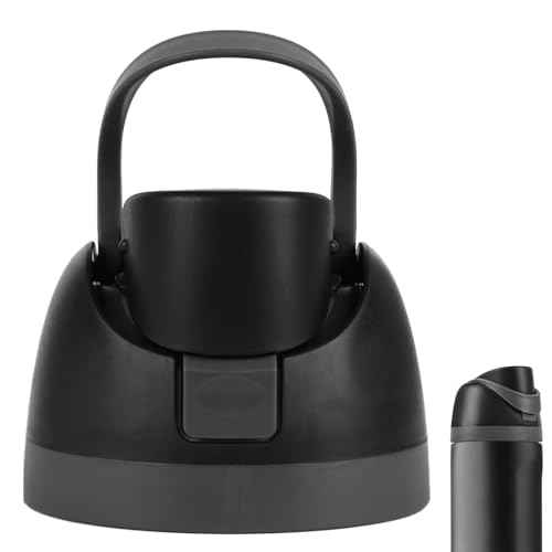Replacement Cap for Owala Freesip Bottle, Replacement Accessories for Owala Free Sip, One Button Water Bottle Top Lid Compatible with Owa la Cup 16oz 24oz 32oz 40oz, BPA-Free, No Water Leakage, Black