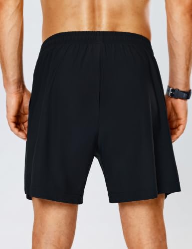 FitsT4 Sports Men's Soccer Referee Shorts Black Large with Pockets