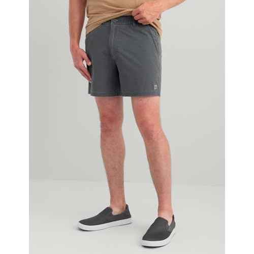 HUK Men's Next Level Camp 6" Performance Fishing Shorts, Lightweight, Quick-Dry, Elastic Waistband