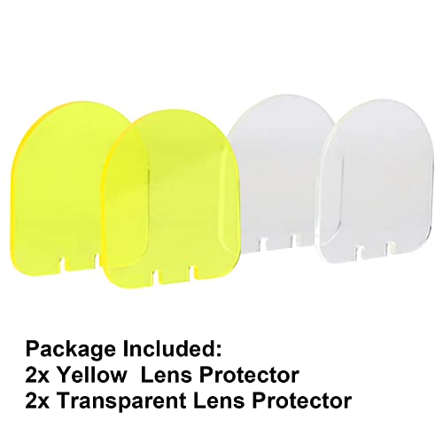 High Impact Lens Protector for 20mm Rail Scope Shields - Clear & Yellow