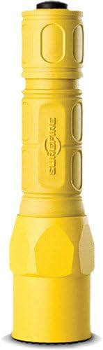 SureFire G2X Pro 600 Lumen Tactical EDC Flashlight Bundle with 2 Extra Surefire CR123A Batteries and Lightjunction Battery Case (Yellow)